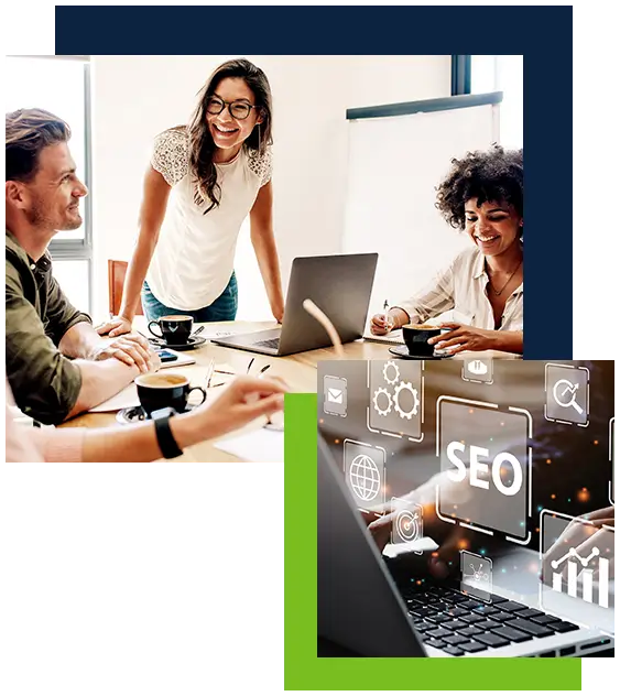 Collage of nonprofit websites built by OneEach